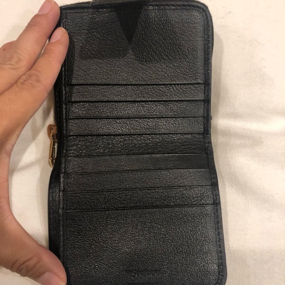 Yves Saint Laurent Black Wallet with Gold Accent - Picture 3 of 10